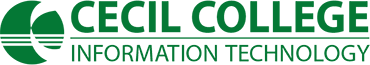 Cecil College logo.